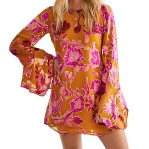 NWT Nasty Gal Floral Mini Dress Size US 12